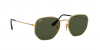 OKULARY RAY-BAN® HEXAGONAL RB 3548N 001 54 ROZMIAR L